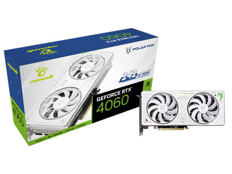 Manli GeForce RTX™ 4060 8GB Polar Fox Twin